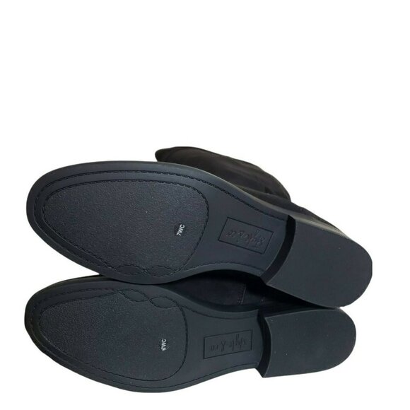 Style & Co Women Lessah Black Closed Toe Zip Over The Knee Flat Boots Size 7 7.5 - Picture 8 of 11